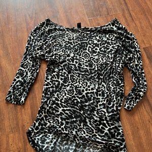 Leopard quarter link shirt